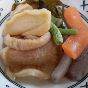 煮汁がじゅわぁ～★豚バラと「凍み大根」の煮物